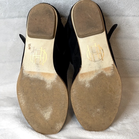 House of Harlow 1960 Hollie Black Suede Ankle Booties - Picture 7 of 15